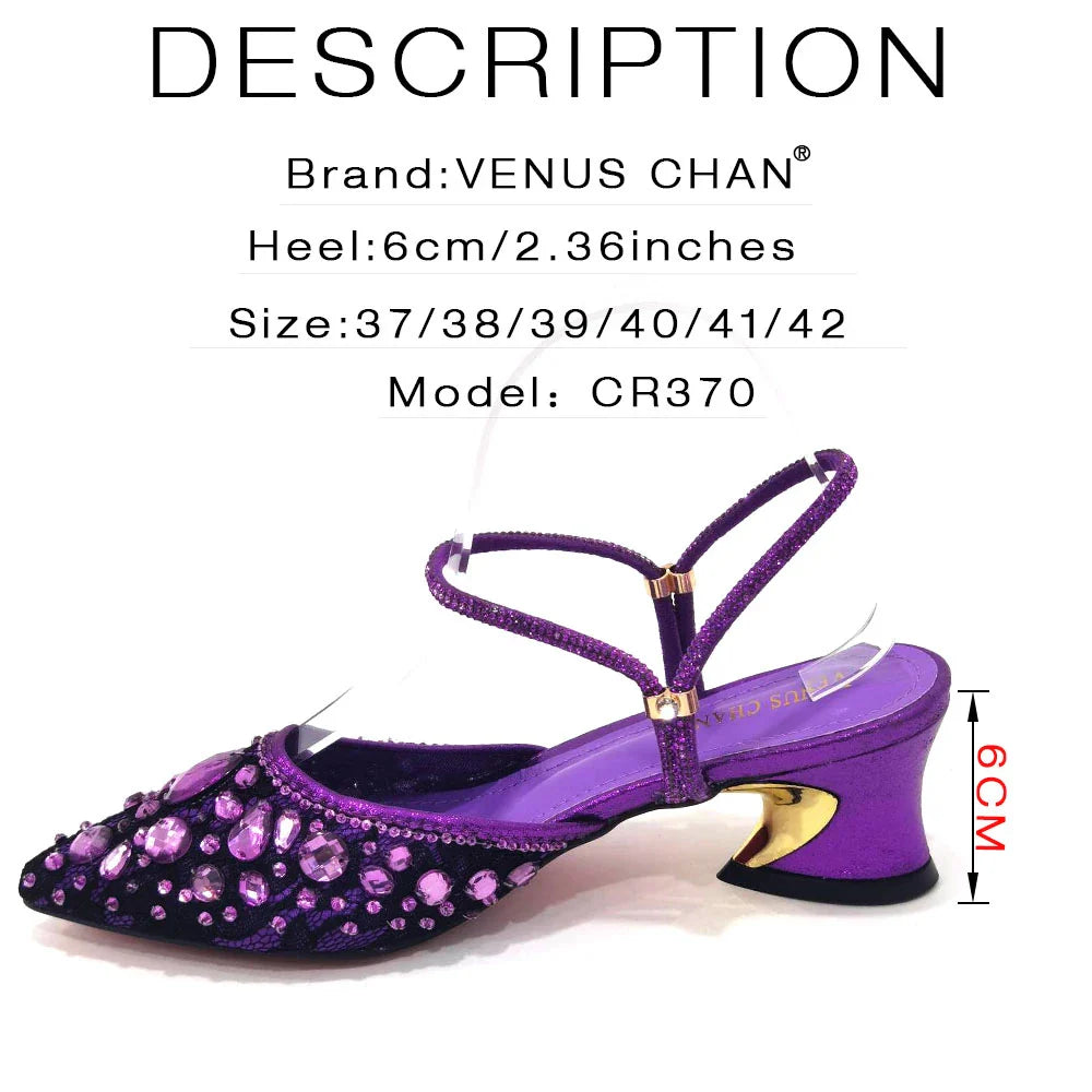 New Italian Design Noble Dual-Purpose Three-Dimensional Bag And Ladies Heel Shoes Shiny Material For Nigeria Wedding Party