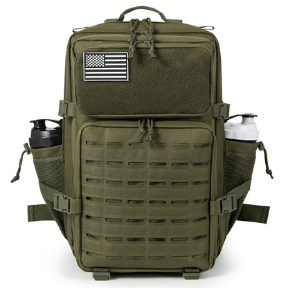 45L Tactical Backpack survival Bag Hunting MOLLE Backpack GYM For Men EDC Outdoor Hiking Rucksack Witch Bottle Holder