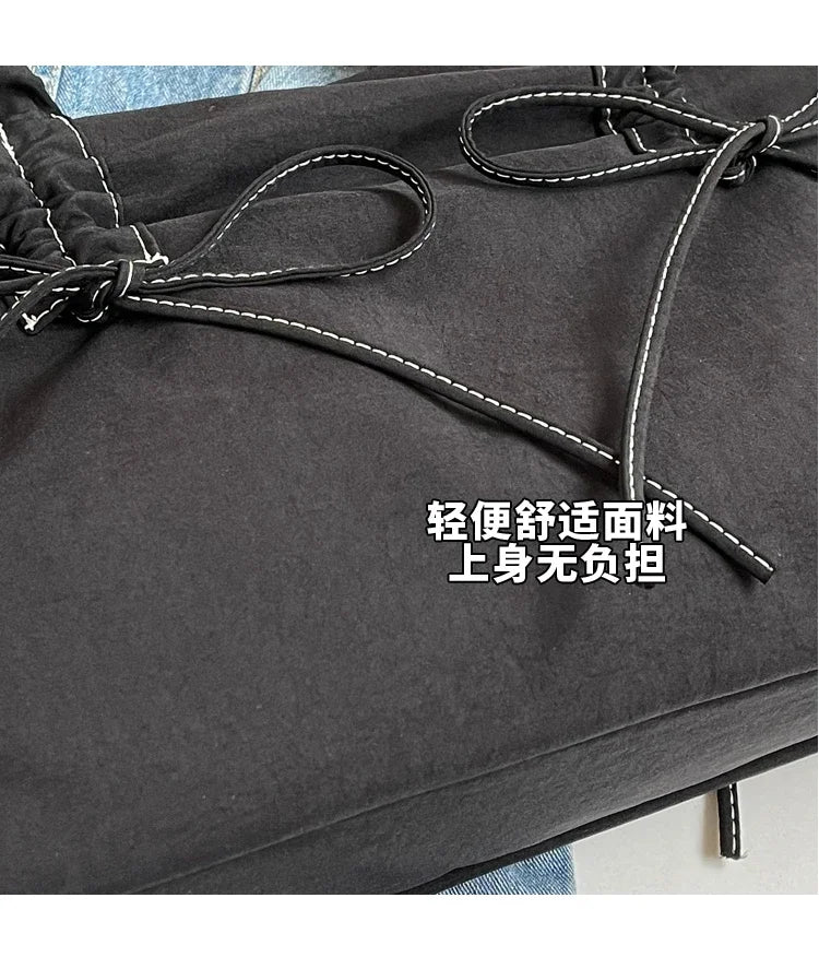 Solid Color Nylon Casual Shoulder Bags Large Capacity High Quality Versatile Crossbody Bags for Women 2025 Fashion Hot Sale