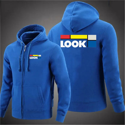 autumn Bicycle Men's woman hoodies New Long Sleeve Printed Zipper Hooded Long Sleeve Jacket Casual Sportswear Hoodie Pullover