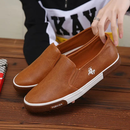 Men's Seasonal Feet Set Fashion New Little White Shoes Men's Flat Bottom Rubber Shoes Skateboard Leisure Work Shoes