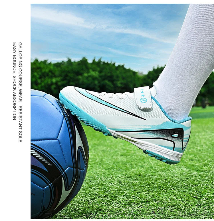 New Men Kids Soccer Shoes Cleats Ultralight Non-Slip Grass Adult Professional Football Boots Boys Training Shoes Drop Shipping