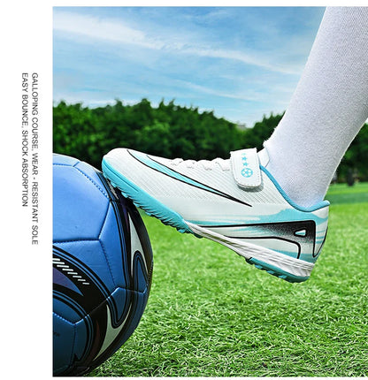 New Men Kids Soccer Shoes Cleats Ultralight Non-Slip Grass Adult Professional Football Boots Boys Training Shoes Drop Shipping