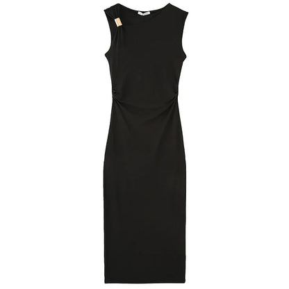 Womens Ruffled Bodycon Dresses Green Black Dress Summer Woman Sexy  Sleeveless Long Dresses Asymmetric Corset Vestidos 066