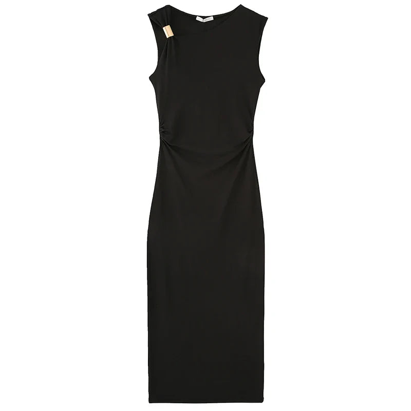 Womens Ruffled Bodycon Dresses Green Black Dress Summer Woman Sexy  Sleeveless Long Dresses Asymmetric Corset Vestidos 066