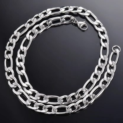 925 Sterling Silver Necklace 2-12mm Width 40-75cm Long Chain Lobster Clasp Men and Women Engagement Jewelry