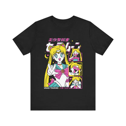 Sailor Moon Retro 90s Anime Graphic T Shirt Summer Cotton Men Women Tee Streetwear Casual Trend Short Sleeve Couple Hip Hop Top