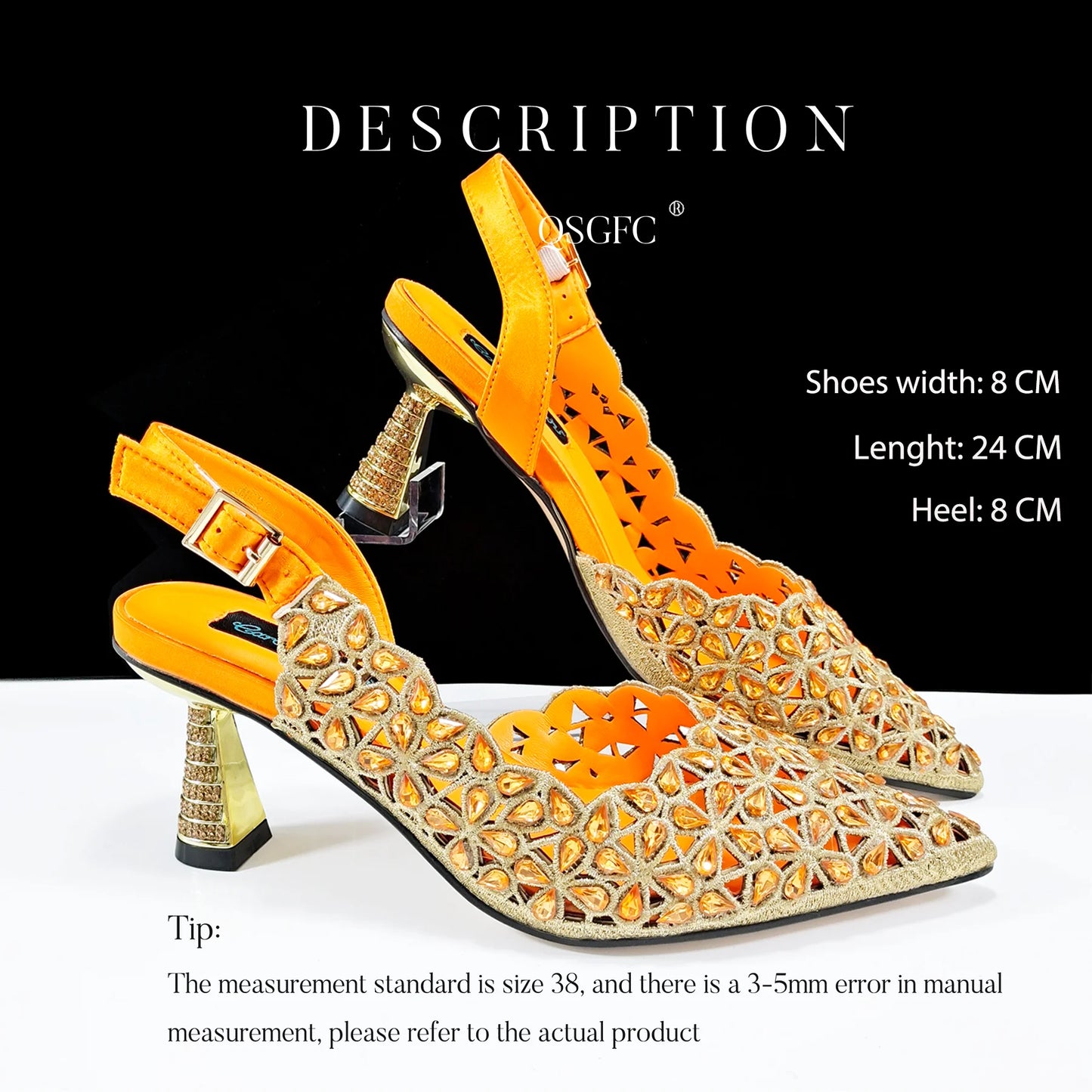 Italian Design Rhinestone-encrusted Sex Ladies Shoes And Special Bag High Heels And Heart Shape Gold Mini Bag