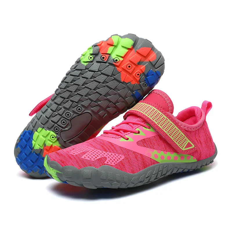 Children's Beach Barefoot Water Shoes, Swimming and Boating, Quick-Drying, Non-slip, Easy to Wear and Take off, Sports Shoes