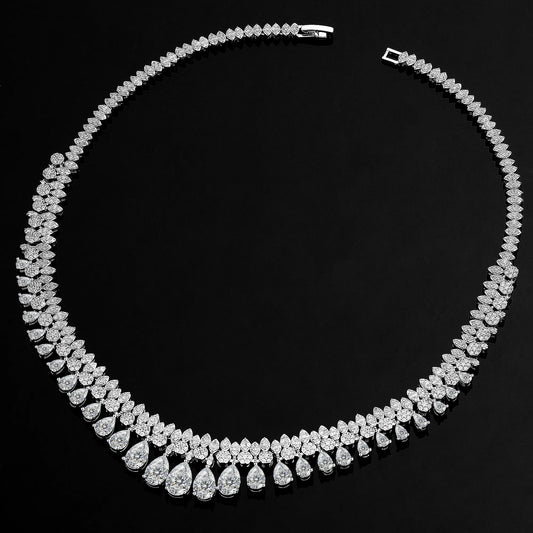 2024 New 4-piece Super Luxury AAA Cubic Zirconia Wedding Party Dress Nigeria Dubai Bridal Jewelry Set