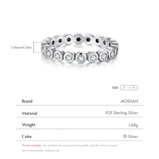 Top Quality Luxury Original Real Solid 925 Sterling Silver Starshine Finger Ring Authentic Jewelry For Women Wedding Gift