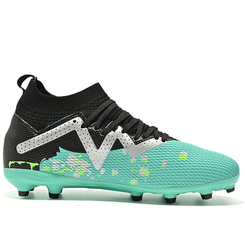Men New TF Football Boots Society Indoor Original Top Quality Non Slip Male Soccer Shoes Sneakers Ultralight Breathable Ankle