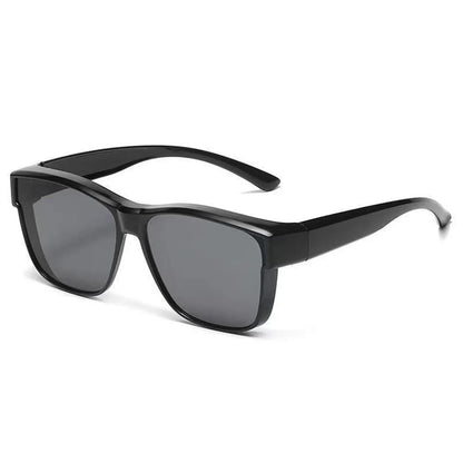 For Driving Riding That Can Be Worn over Other Glasses Wrap Around Square Shades Fit Over Glasses Sunglasses Polarized