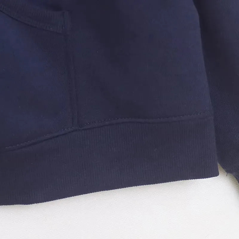 Mickey Mouse Paris Letter Cartoon Print Fleece Sweatshirt Fashion Unisex Women Pockets Hooded Zip Up Jumper Tops