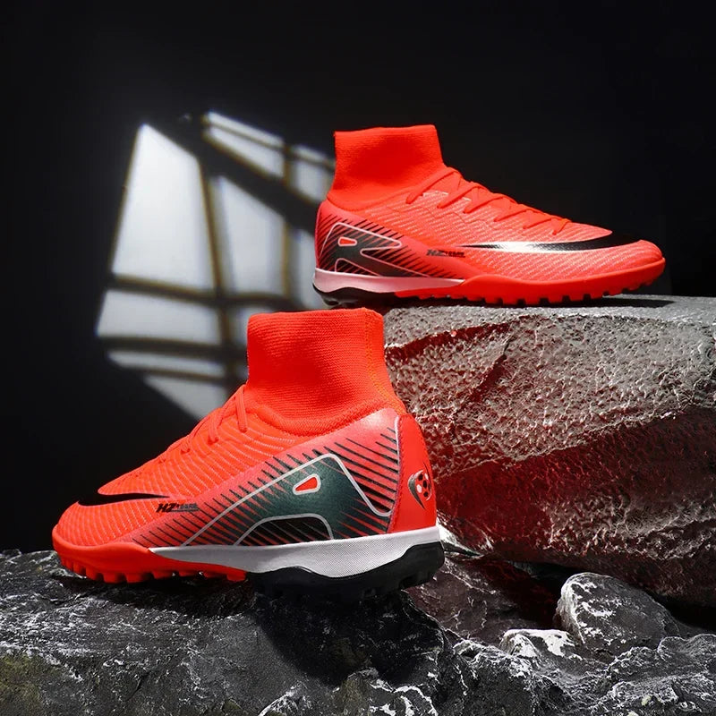New Men Women Professional Football Boots Training Cleats Sport Sneakers Trainer Lightweight Grass Non-slip Match Soccer Shoes