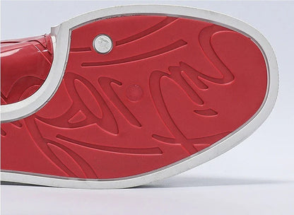 New Fashionable Personalized Men's Casual Board Shoes Versatile Flat White Shoes Men's Flat Shoes