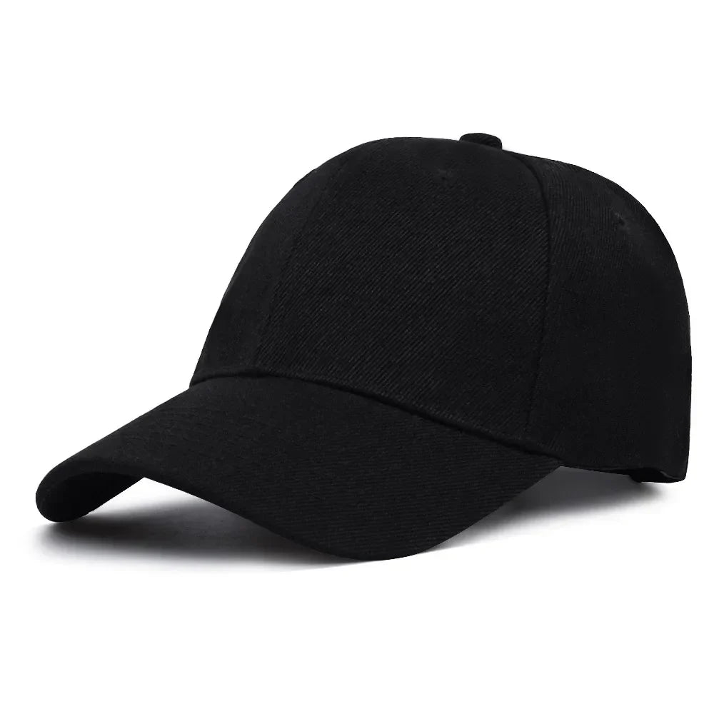 Solid Unisex Baseball Cap 6 Panel Men Caps Daily Womens Summer Hat Curved Brim Adjustable Red White Purple Grey Black