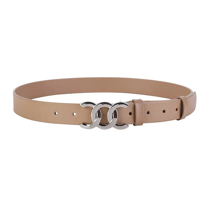Europe and the United States hot ladies leather belt decorative western pants girdle belt female cowhide retro belt