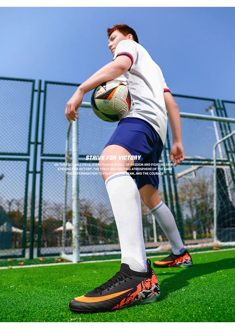 Hot Selling Soccer Shoes Society Professional Grass Training Original Football Field Boots Cleats Indoor Non Slip Futsal Sneaker