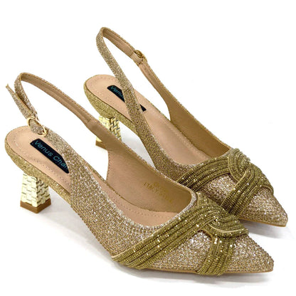 Black Hollow Design With Pointed Shoes And Fashion Three-Dimensional Bag Cozy Rhinestones Are Suitable For Parties