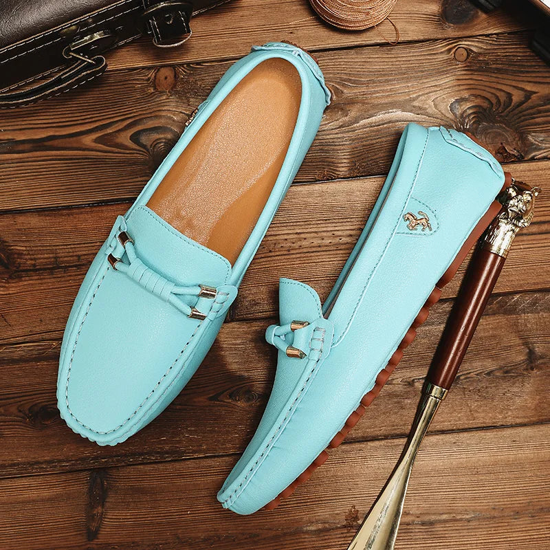 Summer Mens Fashion High Quality Outdoor Casual Leather Shoes Comfortable Breathable Classic 2024 New Slip on Men's Shoes