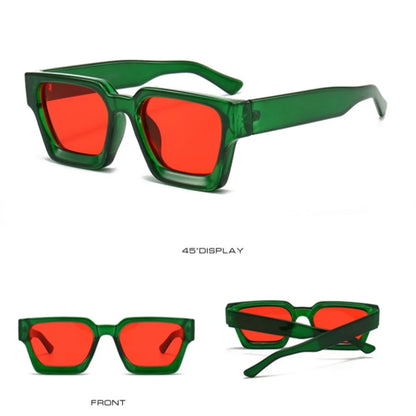 Men Square Frame Sunglasses 2025 Luxury Brand Designer Sun Glasses Retro Trendy Shades UV400 Unisex Women Glasses New