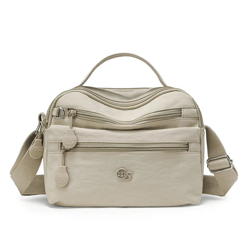 Temu's Best-selling Women's Casual Shoulder Bag, Large-capacity Casual Multi-layer Crossbody Bag, Nylon Commuter Women's Handbag