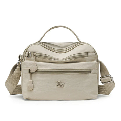 Temu's Best-selling Women's Casual Shoulder Bag, Large-capacity Casual Multi-layer Crossbody Bag, Nylon Commuter Women's Handbag