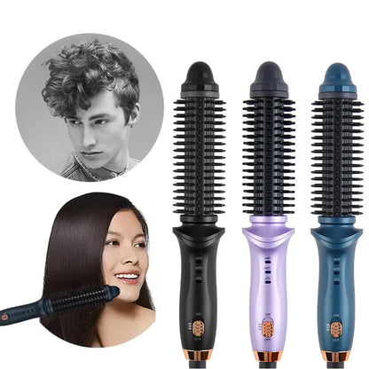 Auto Rotating Curling Iron Wand - 2-in-1 Hair Curler & Straightener, Adjustable Temperature, Travel Friendly