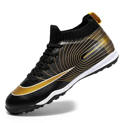 Men Soccer Shoes Ankle Outdoor Long Spikes Football Boots TF Professional Grass Cleats Unisex Football Shoes Chuteira Society