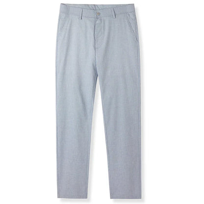 Men's Casual Trousers 2026 New Loose Fit Linen-Blend Straight Leg Pants Breathable Lightweight Comfort
