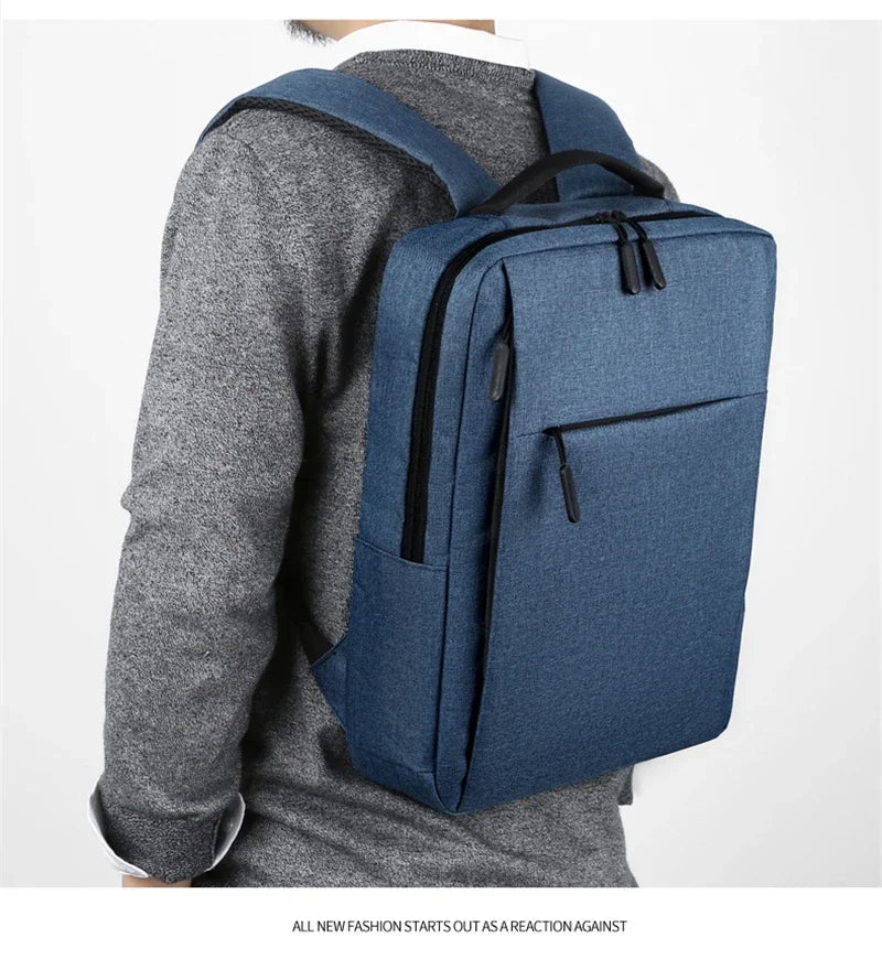 15.6 Inch Laptop Men Backpack Nylon Travel Male Laptop Backpack Usb Charging Computer School Backpacks Waterproof Bag for Men