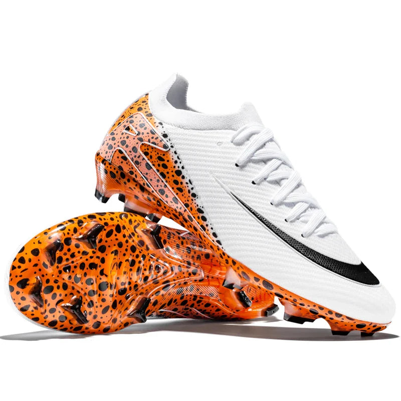 Soccer Cleats for Men Women AG/TF Breathable Cushioned Insole Anti-Slip Outdoor Sports Artificial Grass Football Boots