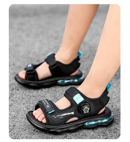 Summer New Air Cushion Sandals Children's Sports and Leisure Shoes Teenagers and Children Outdoor Water Beach Quick Drying Shoes