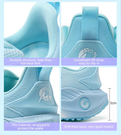 NEW Male Racing Breathable Cushioning Non-Slip Sneakers Mesh Breathable Shock Rebound Lightweight Fitness Shoes