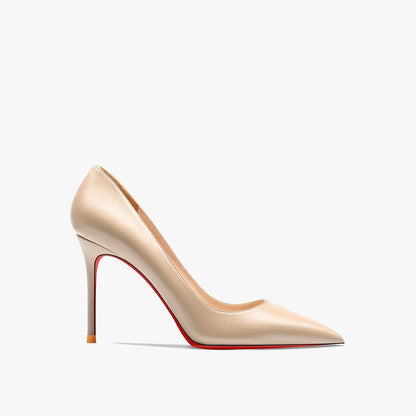 New Women's Red Shiny Bottom High Heels Luxury Pointed toe Pumps 12 cm Sexy Matte Party Wedding Shoes Elegant Woman Heeled Shoes