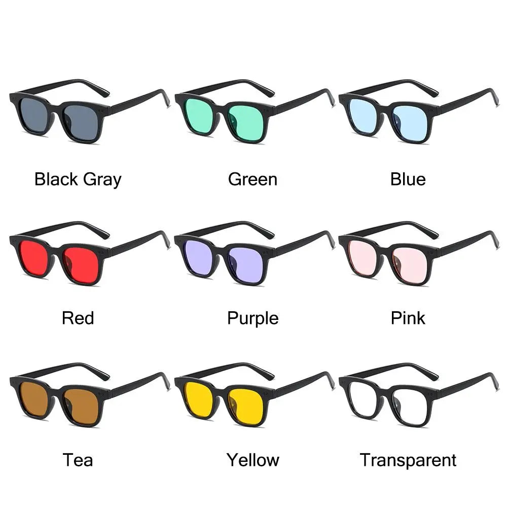 New Vintage Ocean Lens Sun Glasses Cycling Sunglasses for Men Women Fashion Square Frame Sunglasses UV Protection Eyewear Shades