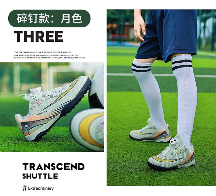 New Football Field Boots Boys Girls Indoor Society Football Shoes Futsal Non Slip Professional Fast Kids Soccer Cleats Sneaker