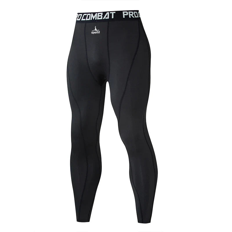 Men Bodybuilding longs Pants Fitness Compression Leggings Train Workout Outfit Male Muscle Alive Elastic Skinny Tights