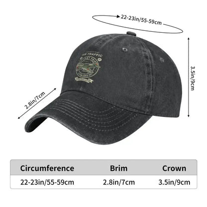 Custom Cotton Vintage Air Traffic Controller Baseball Cap Men Women Breathable Pilot