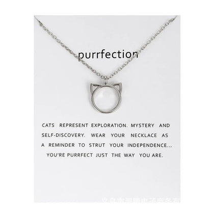 New Trendy Alloy Cute Elegant Sun Love Star Leaves Clover Unicorn Luck Pendant Necklaces for Women Fashion Accessories Jewelry