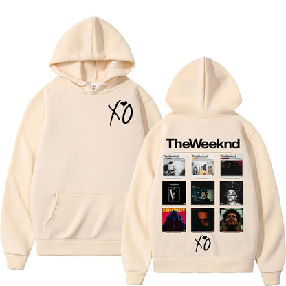 Rapper The Weeknd Album Cover Graphic Hoodies Men Women Fashion Hip Hop Pop Music Sweatshirt Bodywarmer Comfort Hoodie Pullovers