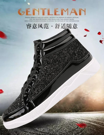 Mens Casual Shoes Non-slip Sports Outsole  Light High-top Men Fashion Boots Wear-resistant Male Sneakers 48