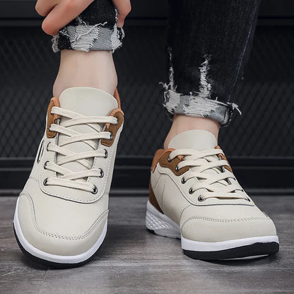 Men Shoes Spring Autumn Waterproof Walking Sneakers Leisure Male Leather Sports Shoes Non-Slip Footwear Tennis for Men