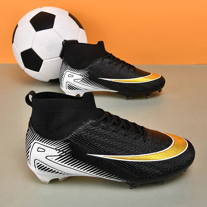 New Men Football Boots Kids Ankle Cleats Grass Soccer Shoes Futsal Indoor Sport Match Training TF/FG Hot-selling High-quality