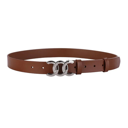 Europe and the United States hot ladies leather belt decorative western pants girdle belt female cowhide retro belt
