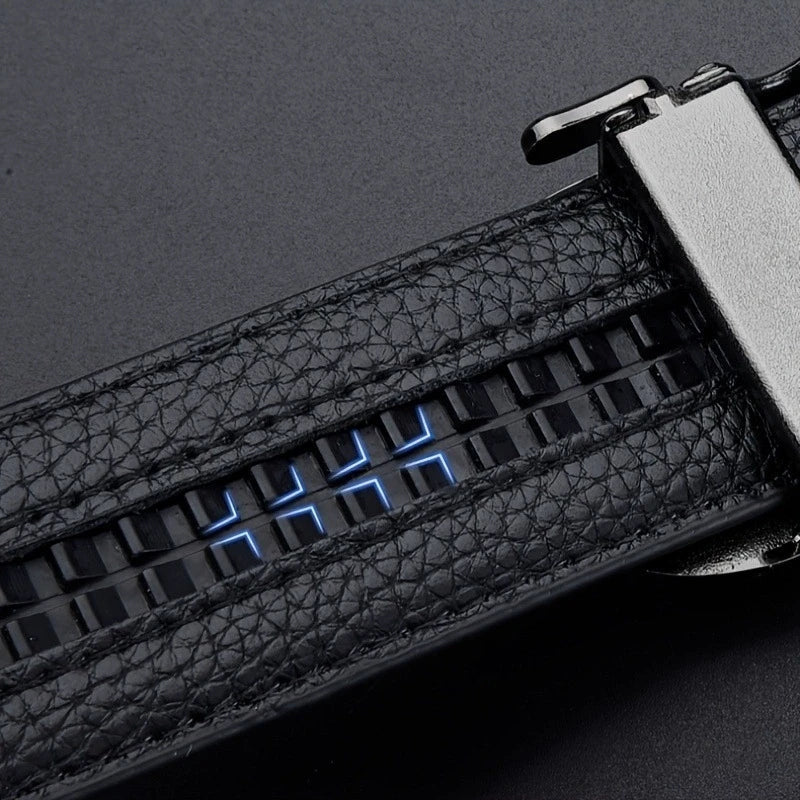 High End Genuine Leather Belt For Men Automatic Buckle Designer New Casual Trendy Versatile Fashion Trouser Strap High Quality