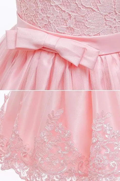 Girls White Baptism Dress Bridesmaid Dresses For Wedding Prom Gown Big Bow Girls Elegant Dresses Red Puffy Christmas Dress