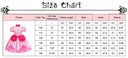 Kids Girl Princess Dress Cosplay Princess Costume Children's Birthday Carnival Dress Girls Party Dress Performance Costume