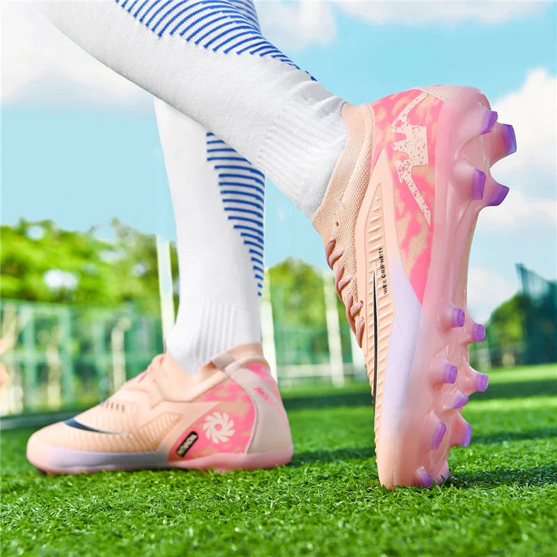 FG Mens Soccer Shoes High Quality Turf Soccer Cleats for Sneakers Training Football Boots Chuteira Campo 35-45